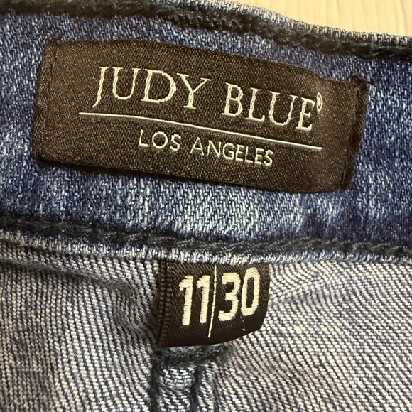 Judy Blue Ripped Skinny Jeans in Blue Size 11/30 - Picture 3 of 6